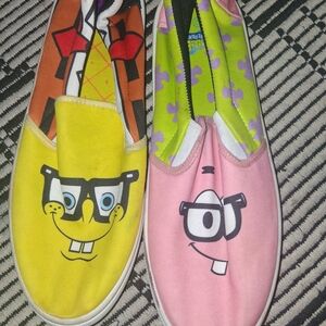 SpongeBob and Patrick Slip-On Shoes